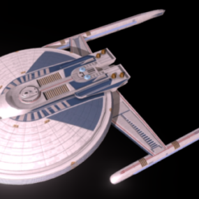 Modelo 3d da nave espacial de ficção científica Centaur