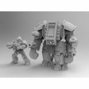 3D-модель персонажа-скульптури Centurion Dreadnought