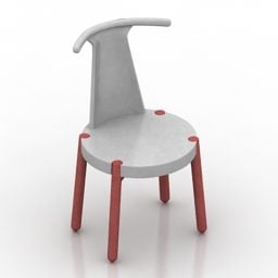3д модель современного стула Branca Design