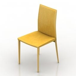 כסא משרדי צהוב דגם ברוס תלת מימד