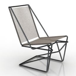 Conception de cadre en fil de fer de chaise modèle 3D