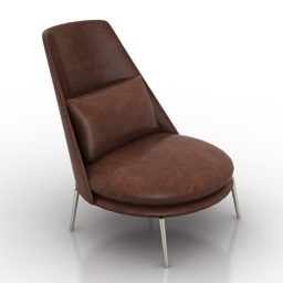 Chair Canton High Back Design 3d model
