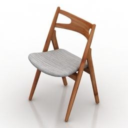 3D model židle Carl Hansen Sawbuck