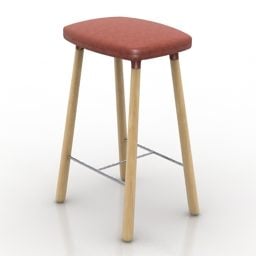 چهارپایه صندلی بار مدل سه بعدی کوبا طرح