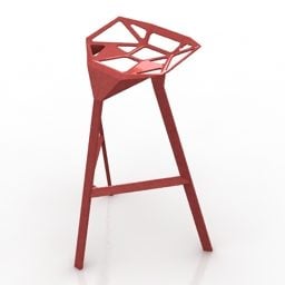 Plastik Bar Sandalyesi Hmi Tasarım 3D model