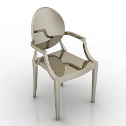 Cadeira Louis Ghost Phillip Starck Modelo 3d