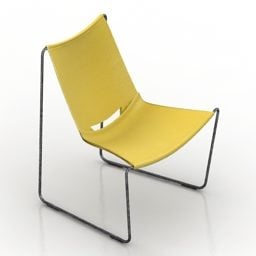 Krzesło do poczekalni biurowej Model 3D