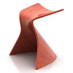 Plastic Chair Mirlino Design 3d model