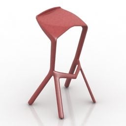 Modern Bar Chair Muira Design 3d model