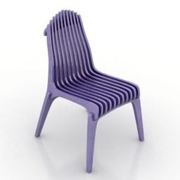 כיסא פלסטיק ווקה דיזיין דגם תלת מימד