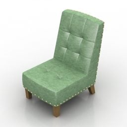 3д модель низкого стула Design
