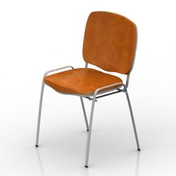 כיסא משרדי מודרני דגם תלת מימד בעיצוב סטנדרטי