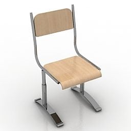 Shoping Mall Chair School 3d model