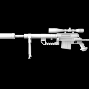 Cheytac Sniper Gun Weapon 3d model