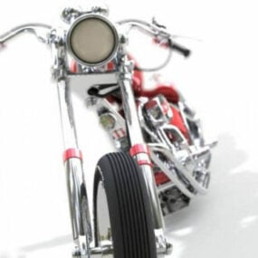 Chopper Bike Harley Davidson 3d model