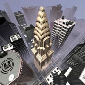 Usa Ny Chrysler Building modèle 3D