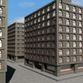 3d модель офісної будівлі міста