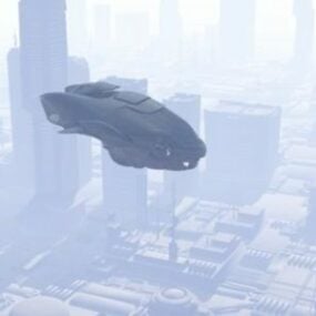 Model 3D pojazdu kosmicznego patrolu