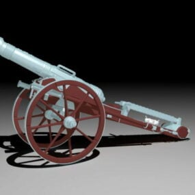 نموذج سلاح مدفعية الحرب الأهلية ثلاثي الأبعاد