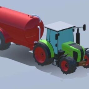 Koncepcja ciężarówki do gier Model 3D