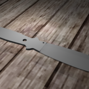 Classic Knife Design 3d model