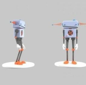 Personaje robot payaso modelo 3d