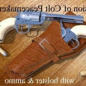 Colt Gun Army Weapon 1860 3d model