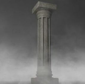 3д модель старинной римской колонны
