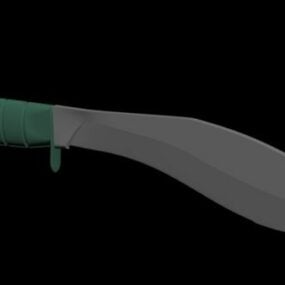 Kukri Combat Knife Weapon 3D-Modell