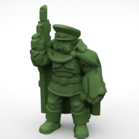 Commander Character Sculpt 3d model