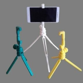 印刷可能なコンパクトな携帯電話の三脚 3D モデル