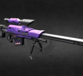 Contra Returns Barrett Gun 3d-modell