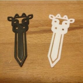 मुद्रण योग्य गाय बुकमार्क 3डी मॉडल
