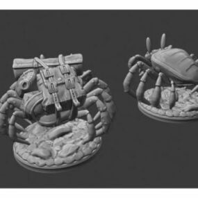 Crab Miniature Character Sculpt 3d model