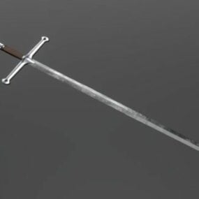 Vintage Crusader Sword 3d-model