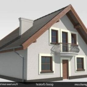 Cyprus House Building 3d model