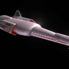 Dy-750 Науково-фантастичний транспортний космічний корабель 3d модель