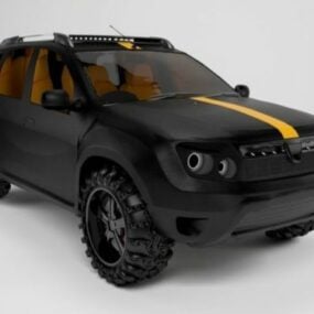डेसिया डस्टर कार डिज़ाइन 3डी मॉडल