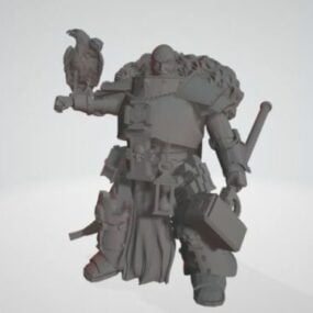 Daemon Hunter Warrior Character 3d model
