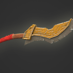 Gaming Dagger Stylized Weapon 3d model