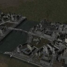 Gebladerte Landschap 3D-model