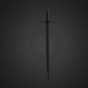 Damaskus Sword Weapon 3d-model