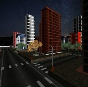 失われた都市の建物3Dモデル