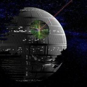 Death Star Ii דגם תלת מימד של חללית