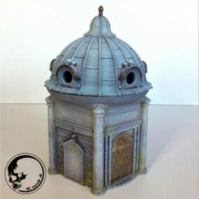Dice Mausoleum Sculpture 3d model