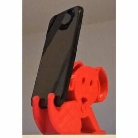 Model 3d Pemegang Telefon Anjing boleh cetak