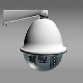 3D model CCTV kamery pro montáž na stěnu