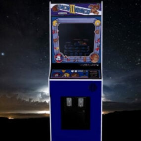Modello 3d della macchina arcade Donkey Kong