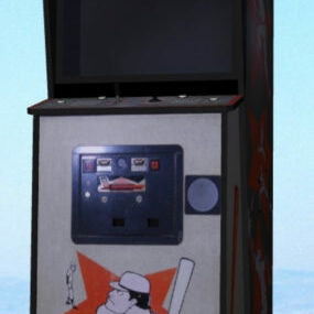Máquina arcade de doble juego modelo 3d