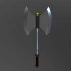 Medieval Double Axe Weapon